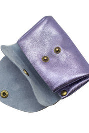 Geldbörse aus Leder mit Druckknopf – Kompakte Eleganz für Deinen Alltag - Blossom Hair & Fashion