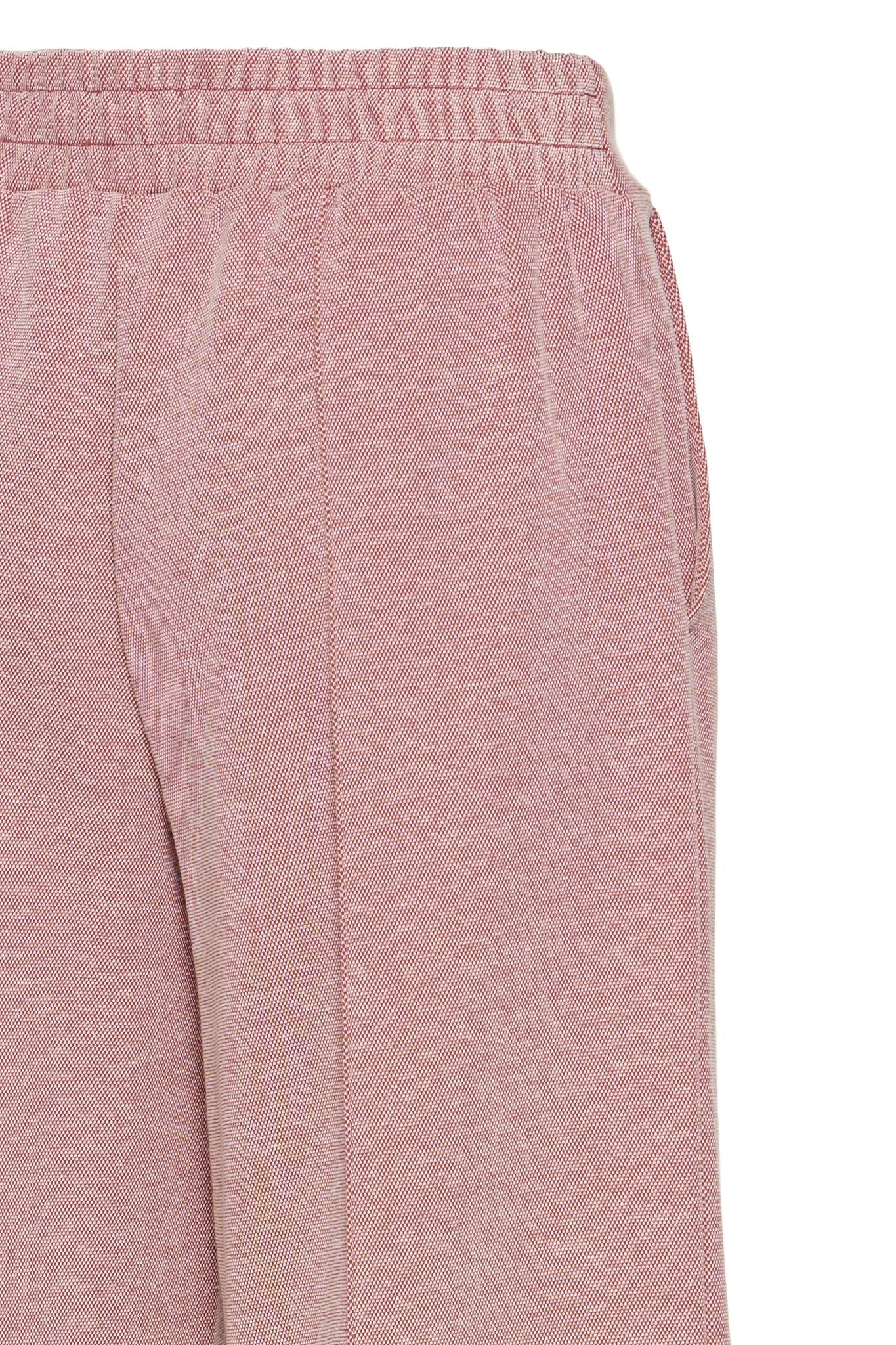 Gerade Hose in Rosé mit elastischem Bund - Blossom Hair & Fashion