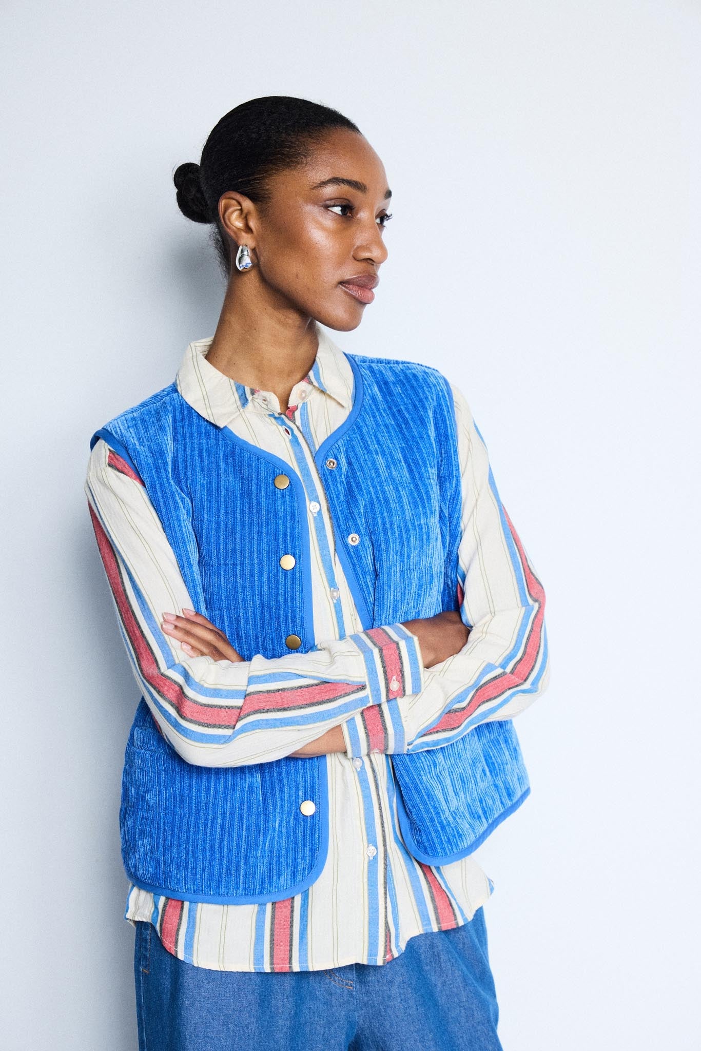 Gestreifte Bluse im Loose Fit - Blossom Hair & Fashion