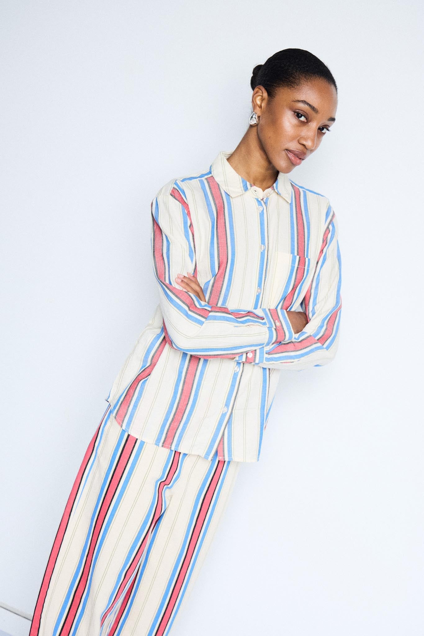 Gestreifte Bluse im Loose Fit - Blossom Hair &amp; Fashion