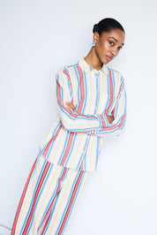 Gestreifte Bluse im Loose Fit - Blossom Hair & Fashion