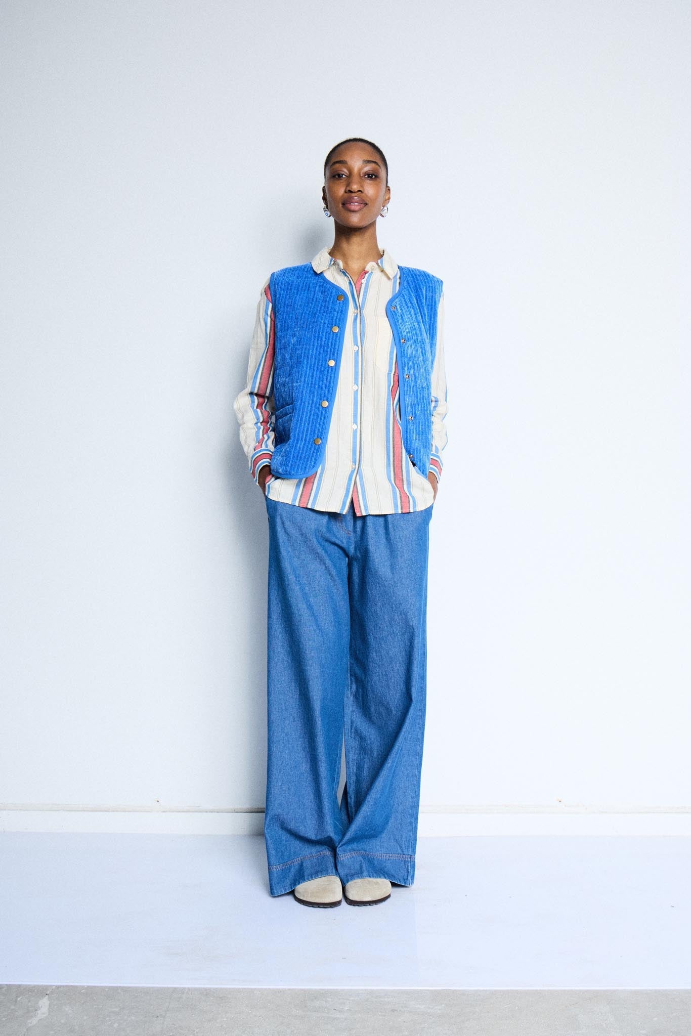 Gestreifte Bluse im Loose Fit - Blossom Hair & Fashion