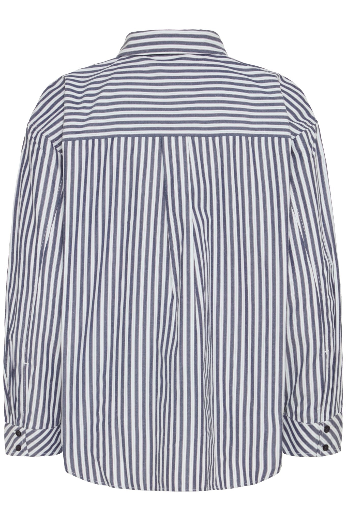 Gestreifte Bluse langarm mit Brusttasche - Blossom Hair & Fashion