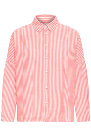 Gestreifte Oversize Bluse aus Baumwolle - Blossom Hair & Fashion