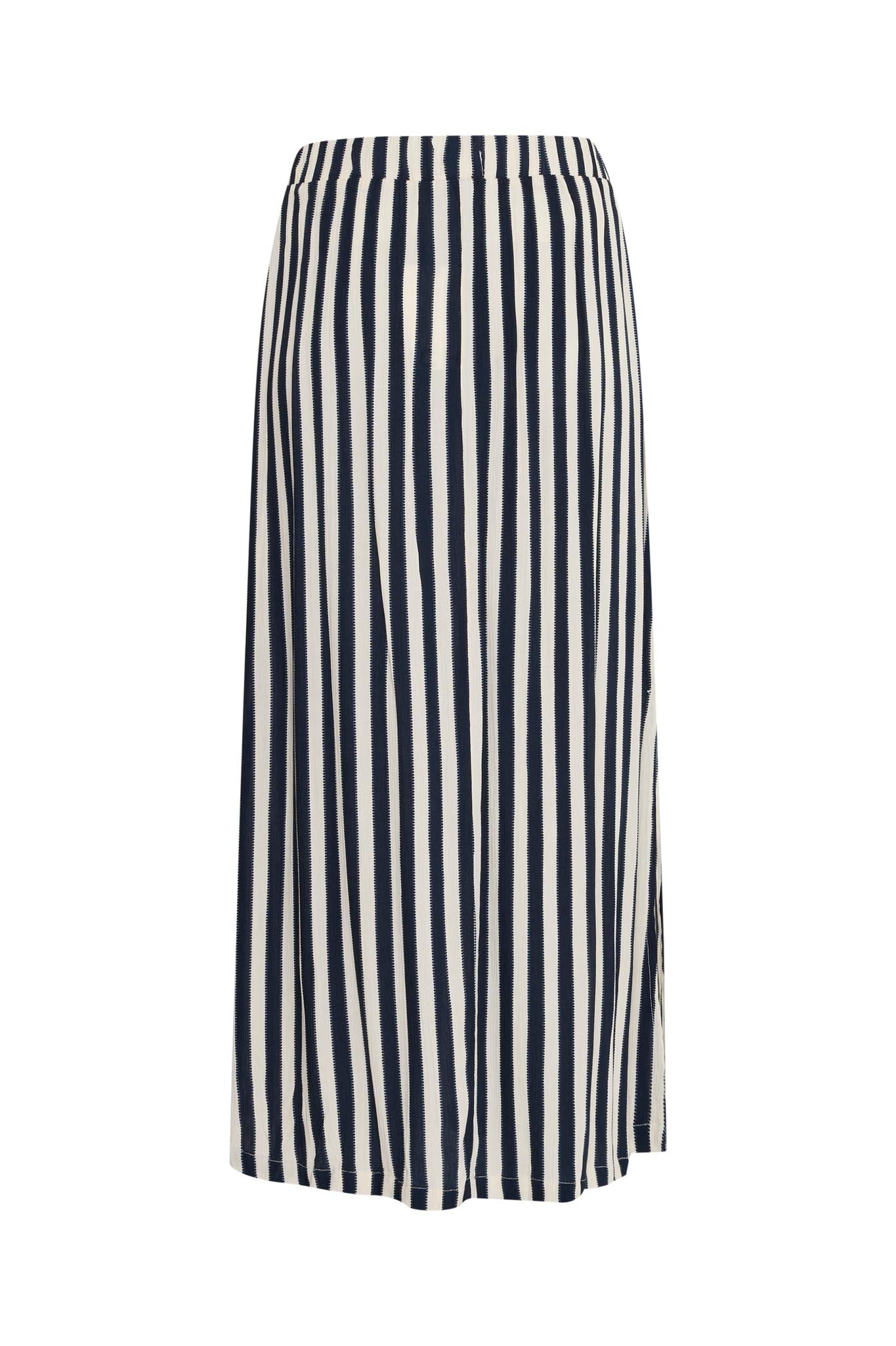 Gestreifter Midirock in Navy & Creme - Blossom Hair & Fashion