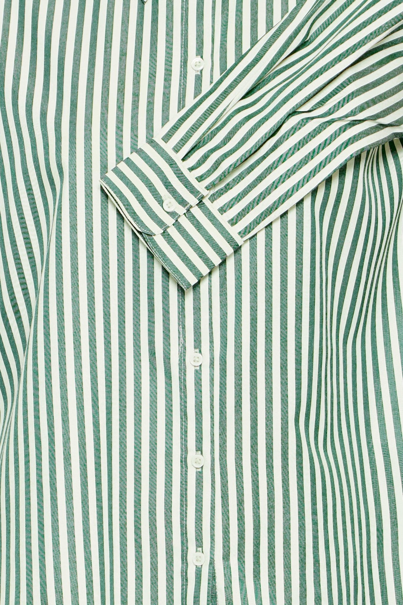 Gestreiftes Hemd in Gruen Weiss Regular Fit - Blossom Hair & Fashion