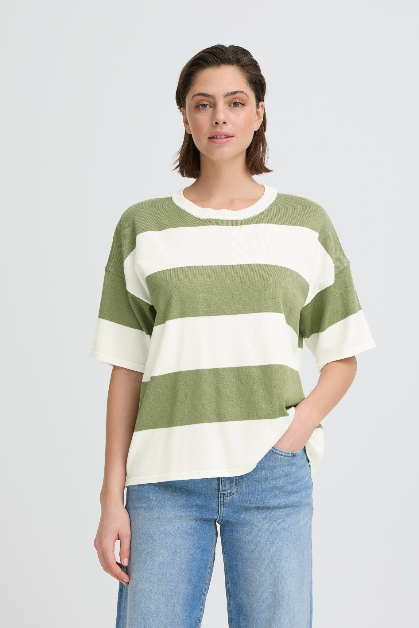 Gestreiftes Strickshirt im Loose Fit - Blossom Hair & Fashion