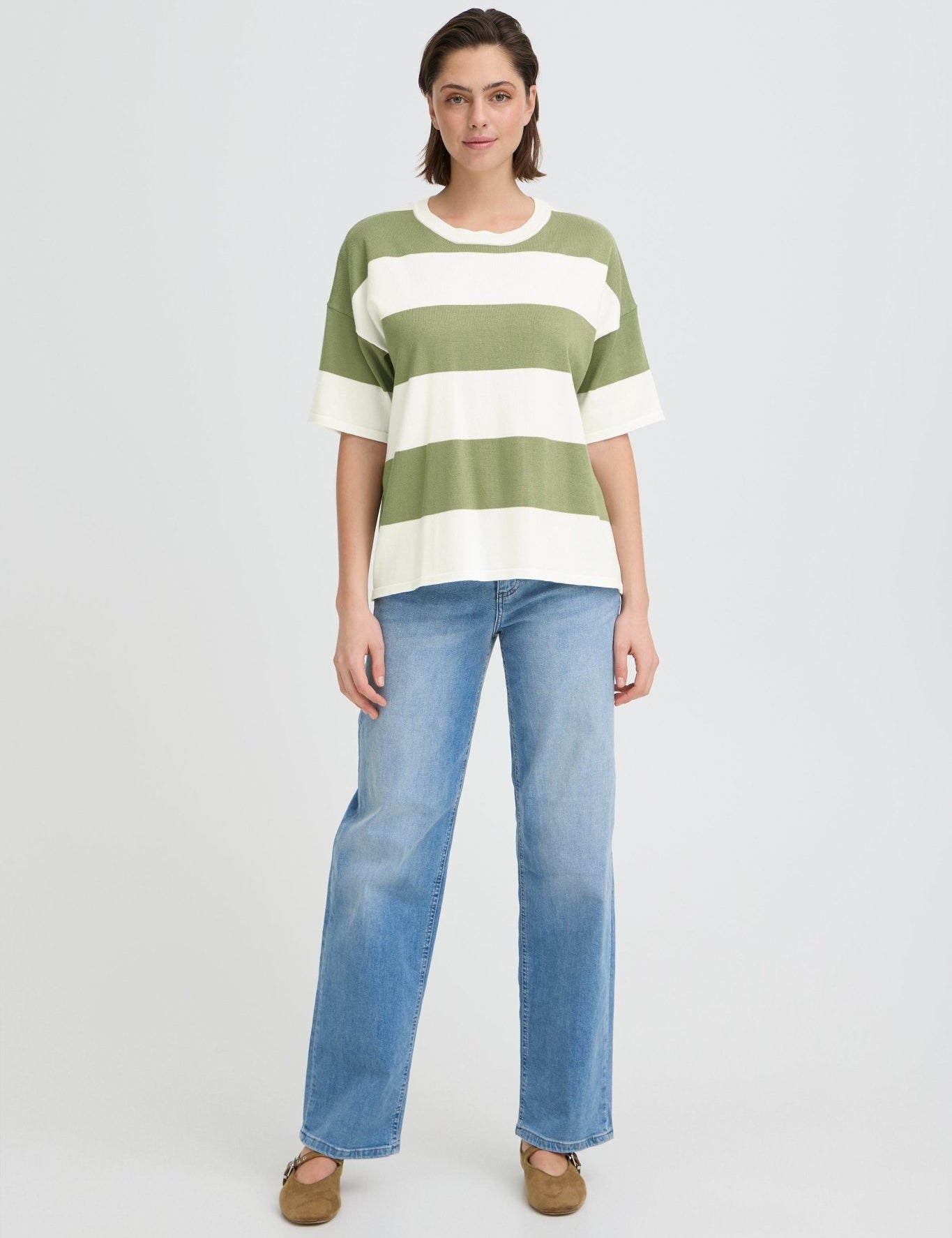 Gestreiftes Strickshirt im Loose Fit - Blossom Hair & Fashion