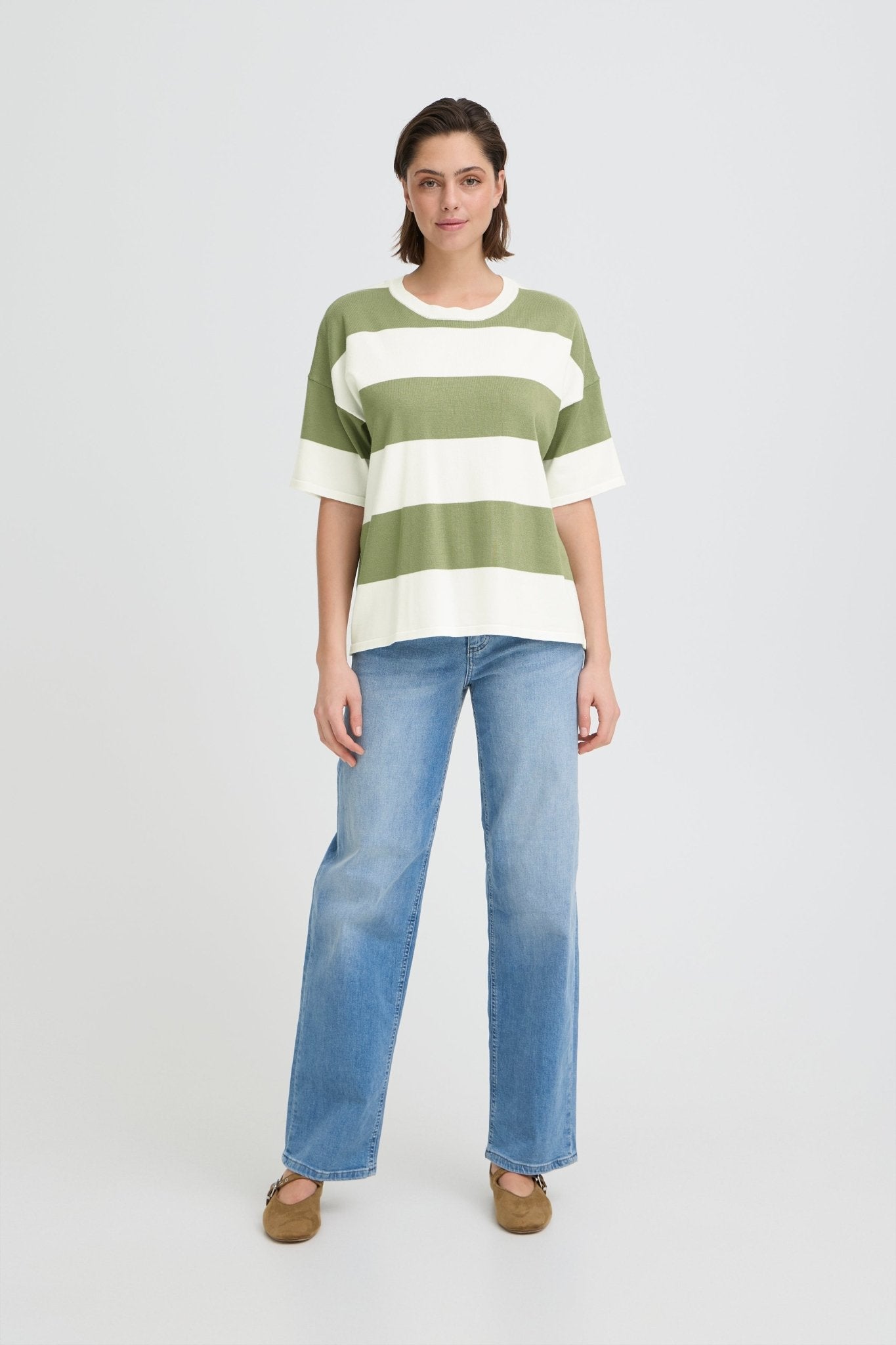 Gestreiftes Strickshirt im Loose Fit - Blossom Hair & Fashion