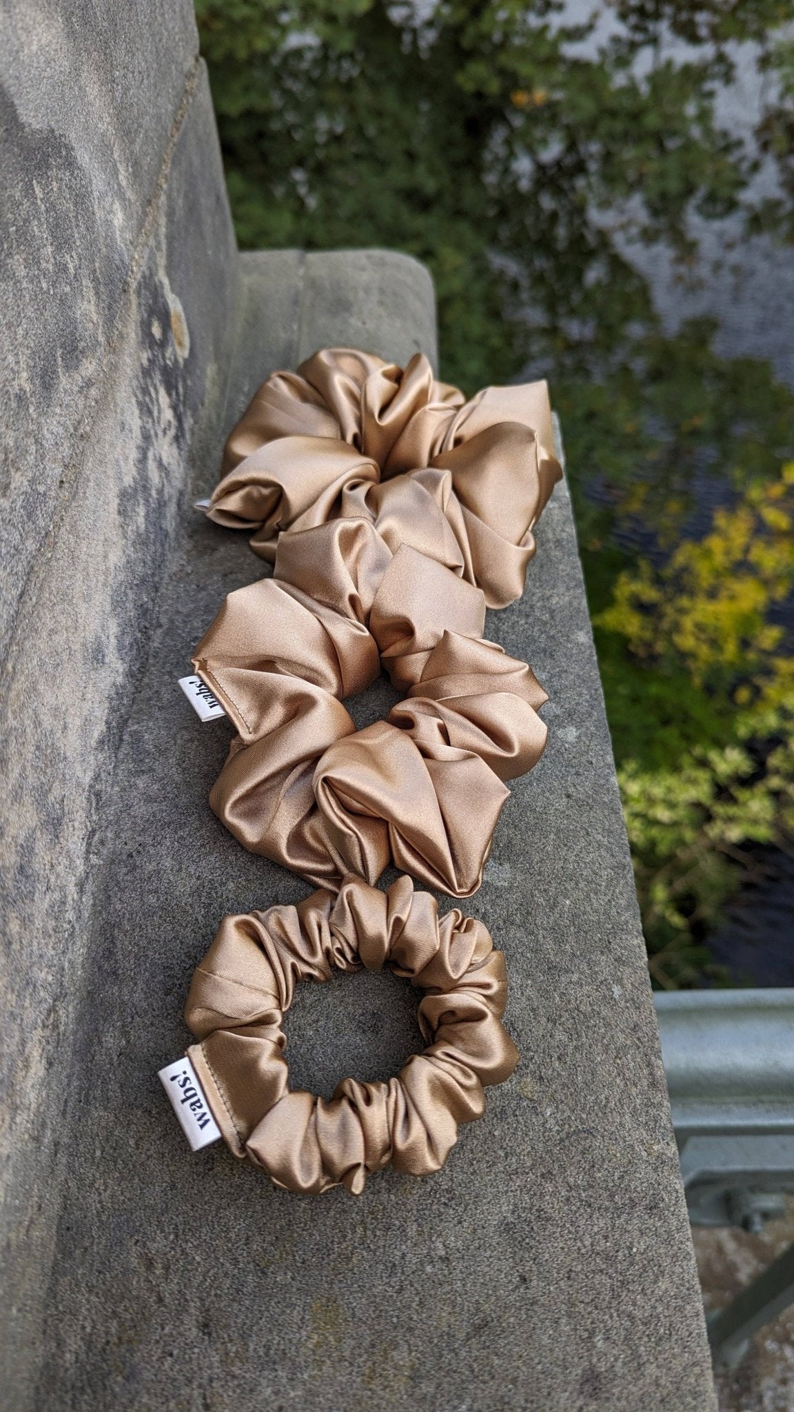 Gold Satin Scrunchie: Mini - Blossom Hair & Fashion
