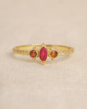 Vergoldeter Ring mit Rubin – Ausdruck von Eleganz & Kraft
