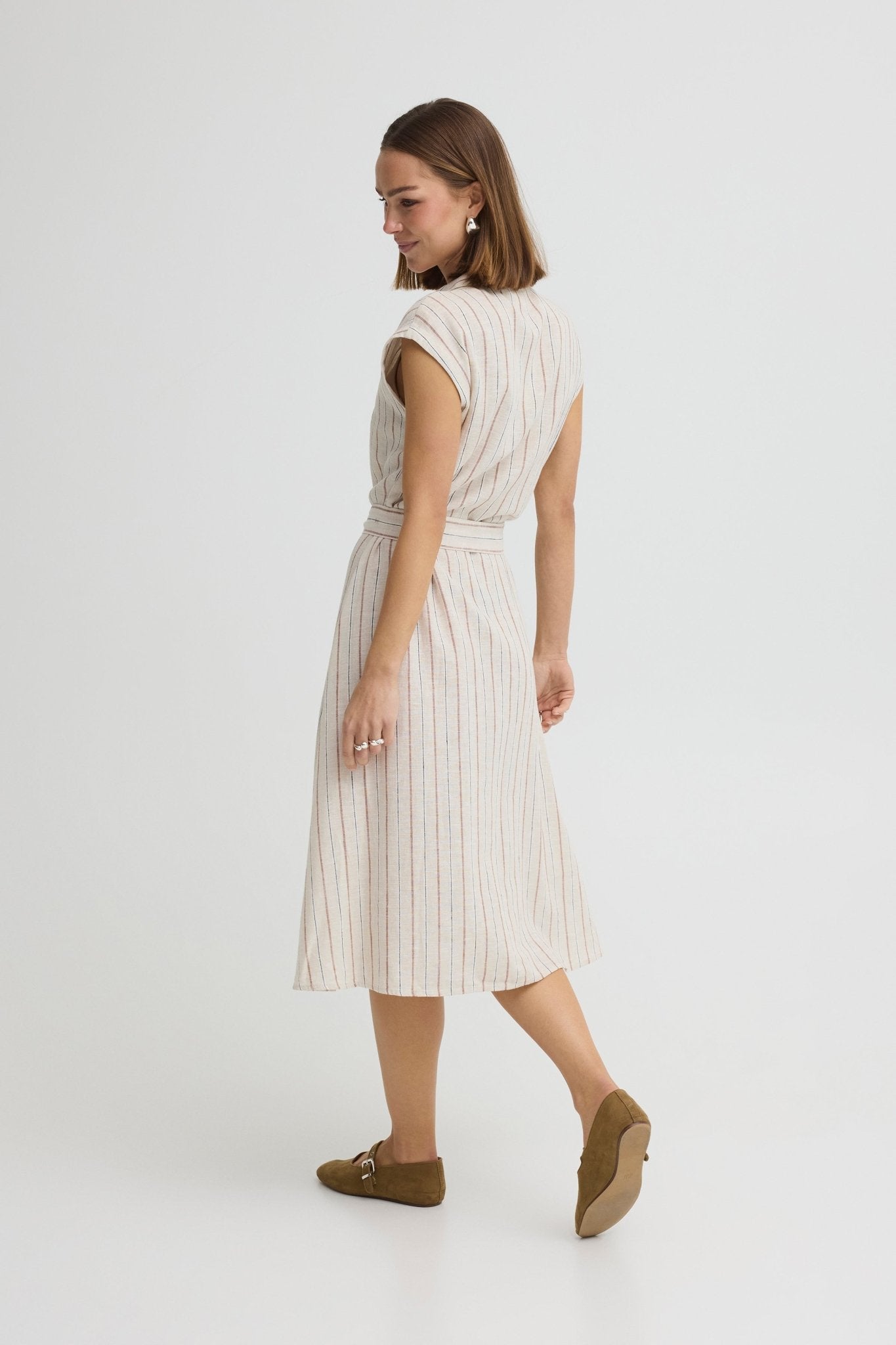 Hemdblusenkleid mit Streifen - Blossom Hair & Fashion