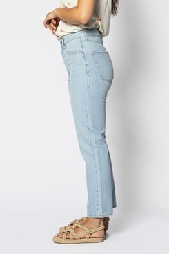 High - Waist Jeans mit geradem Bein aus Baumwolle - Blossom Hair & Fashion