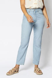 High - Waist Jeans mit geradem Bein aus Baumwolle - Blossom Hair & Fashion