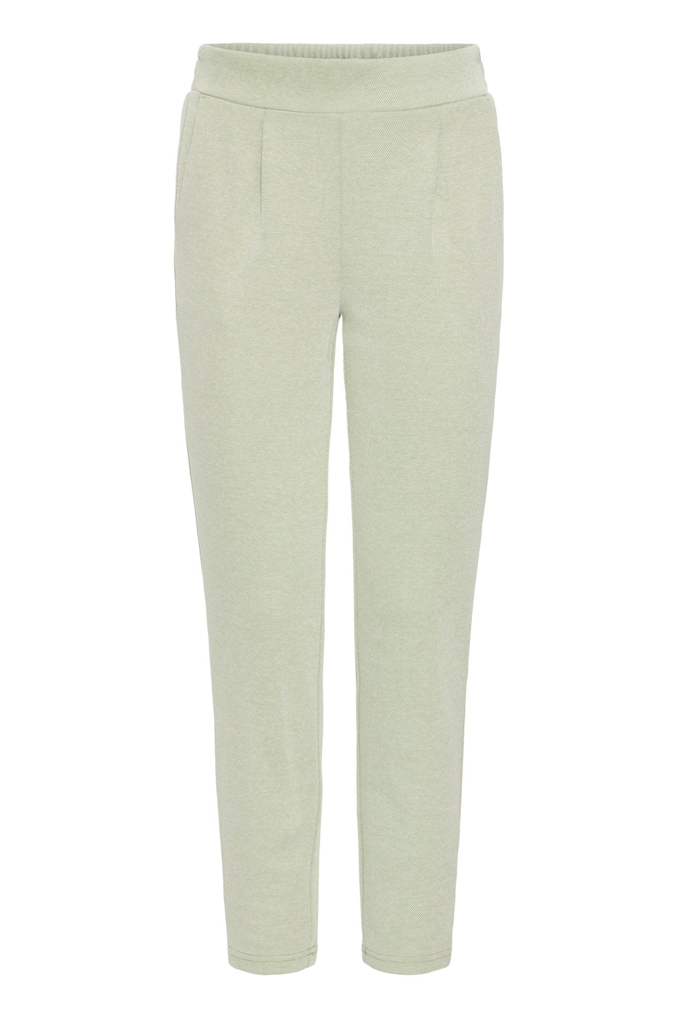 Jogpants mit elastischem Bund in Salbeigrün - Blossom Hair & Fashion