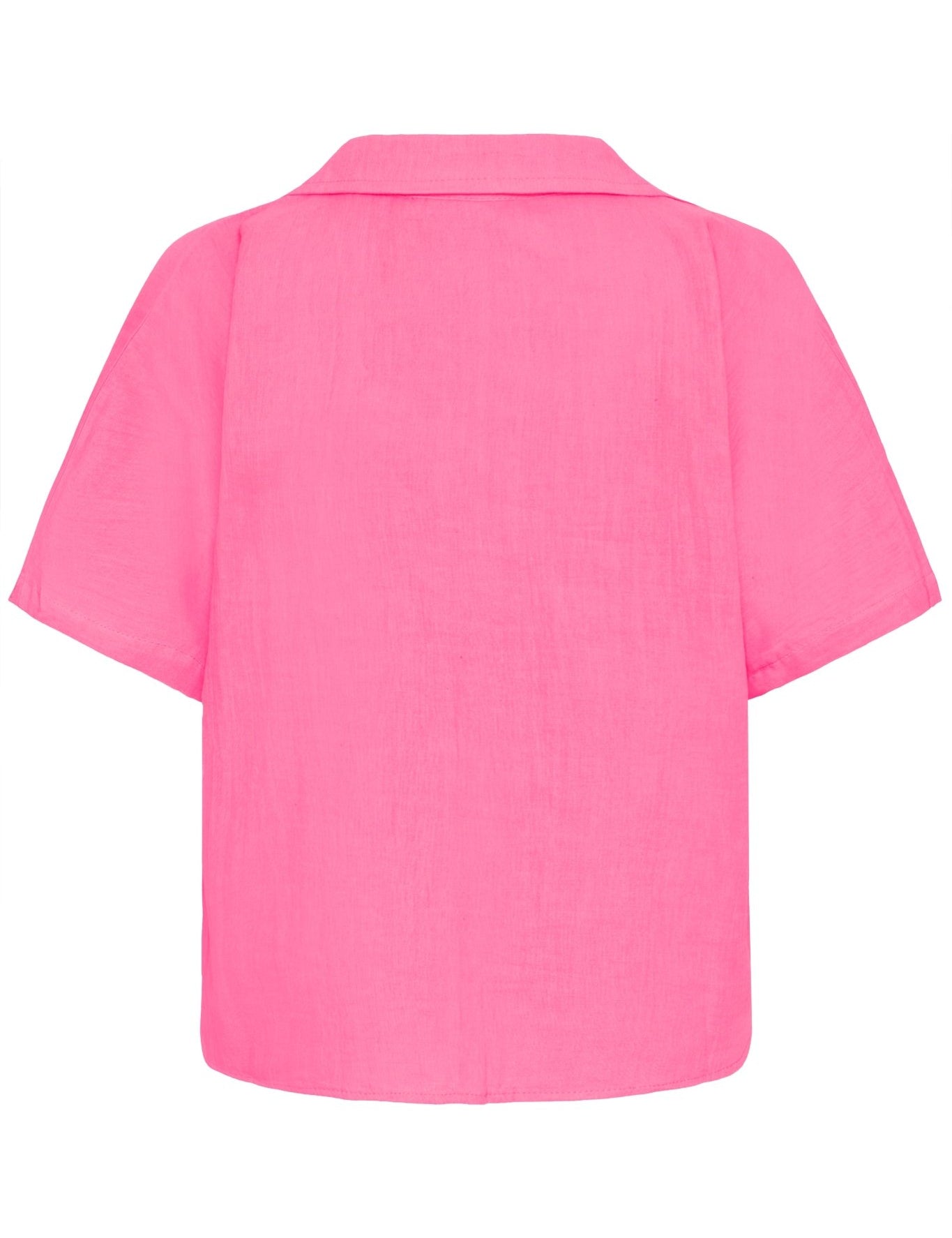 Kurzarmbluse in Pink oder Blau - Blossom Hair & Fashion