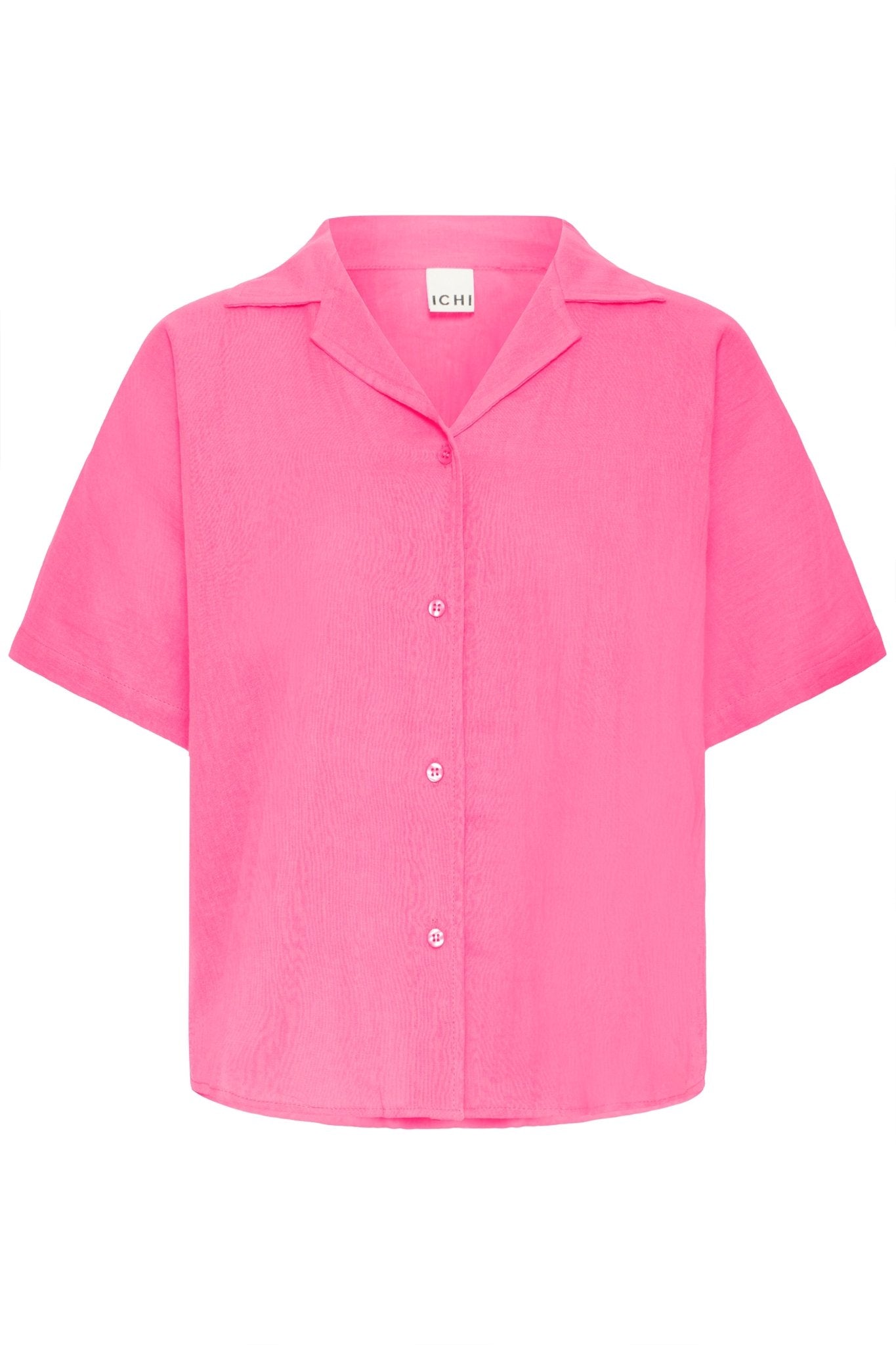 Kurzarmbluse in Pink oder Blau - Blossom Hair &amp; Fashion
