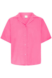 Kurzarmbluse in Pink oder Blau - Blossom Hair & Fashion