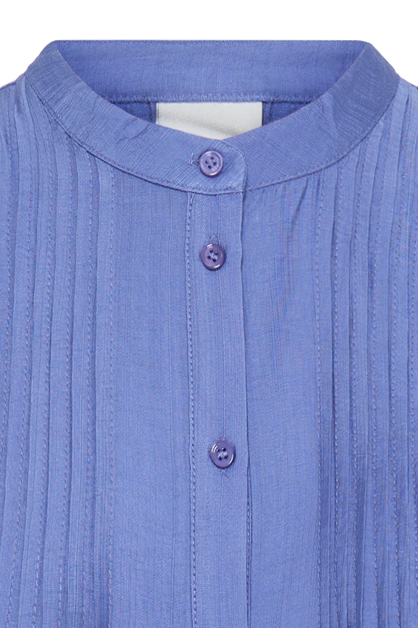 Kurzarmbluse mit Biesen in Blau oder Schwarz - Blossom Hair & Fashion