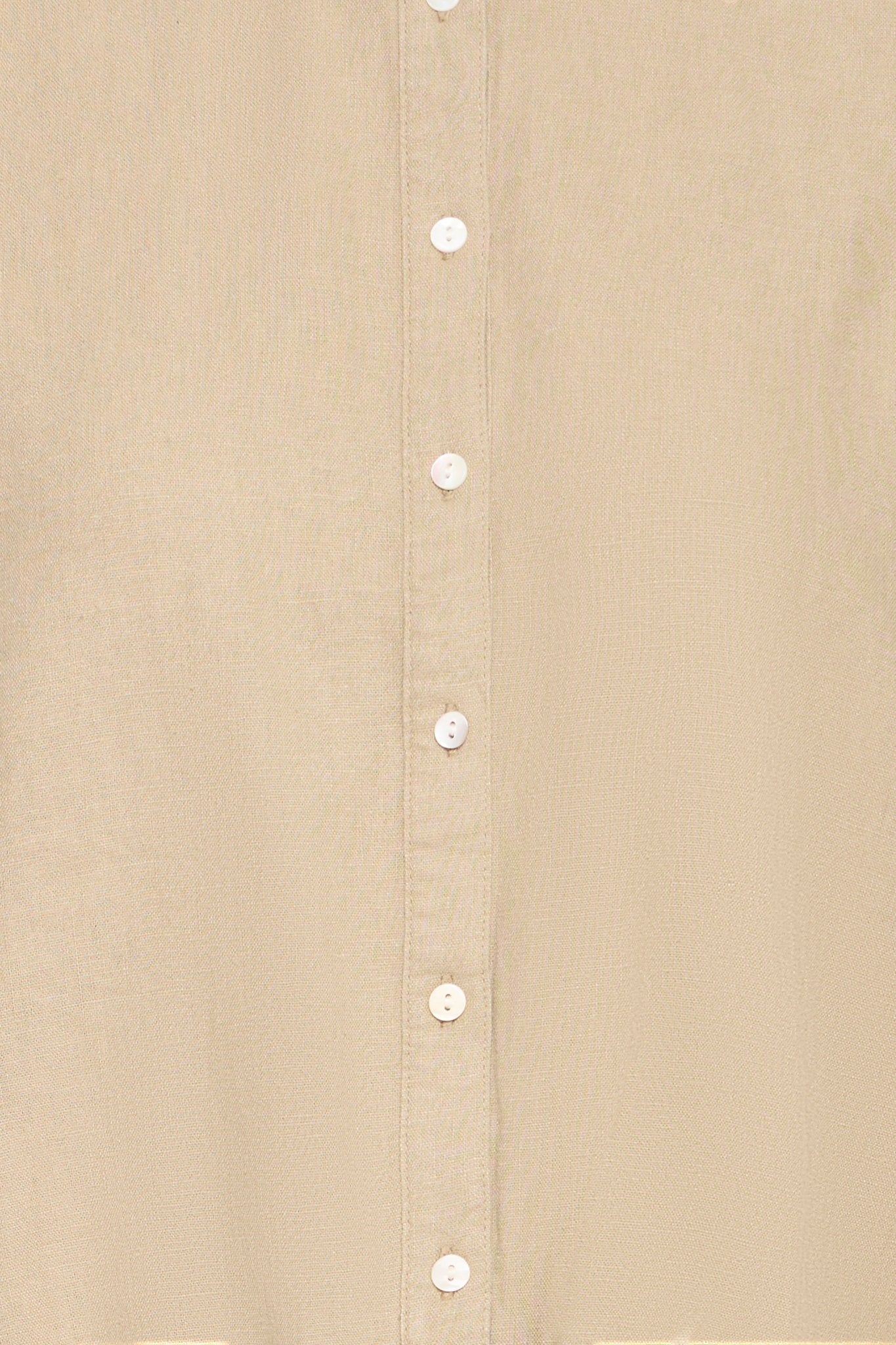 Kurzarmbluse mit Bindedetail gestreift oder beige - Blossom Hair & Fashion