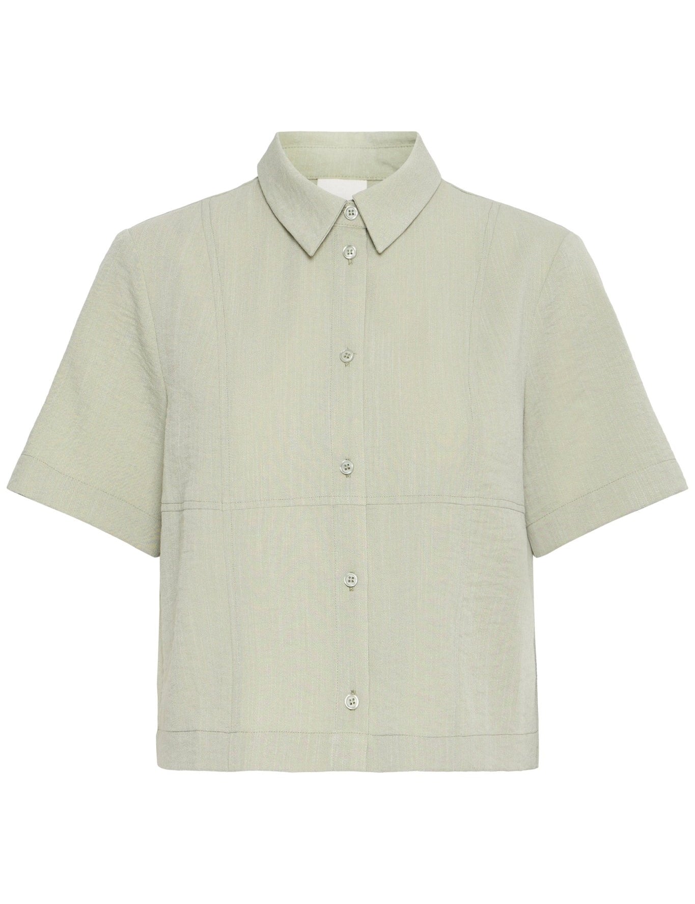 Kurzärmlige Bluse mit Kragen - Blossom Hair & Fashion