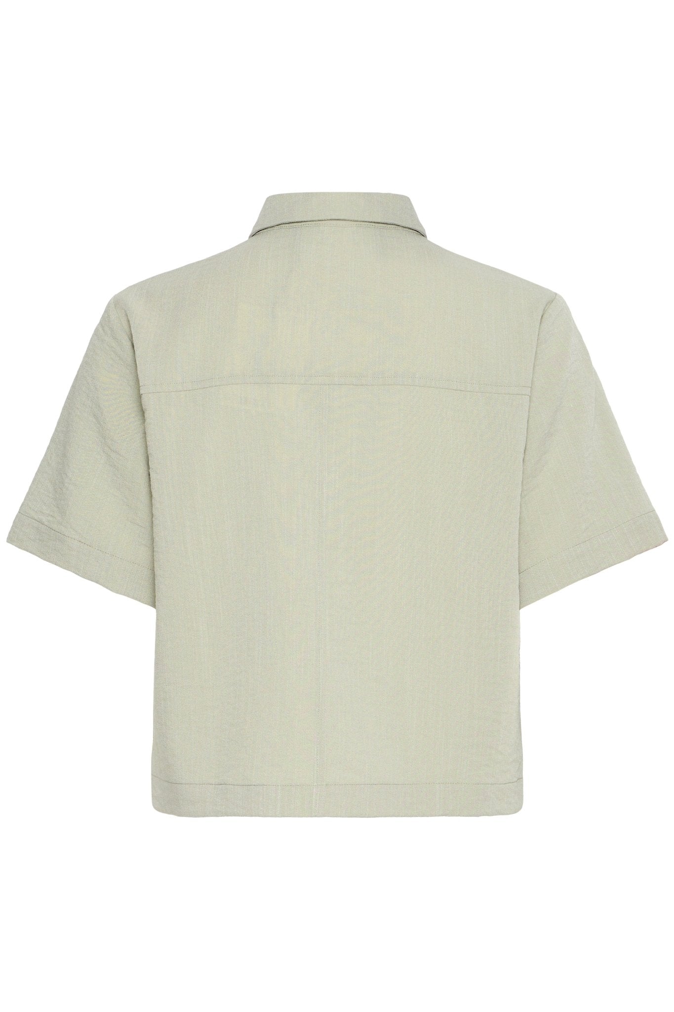 Kurzärmlige Bluse mit Kragen - Blossom Hair & Fashion