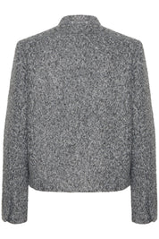Kurzjacke in Grau mit Struktur - Blossom Hair & Fashion