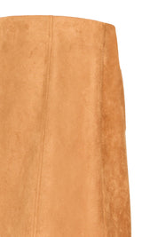 Kurzrock in Camel mit Knopfleiste und Taschen - Blossom Hair & Fashion