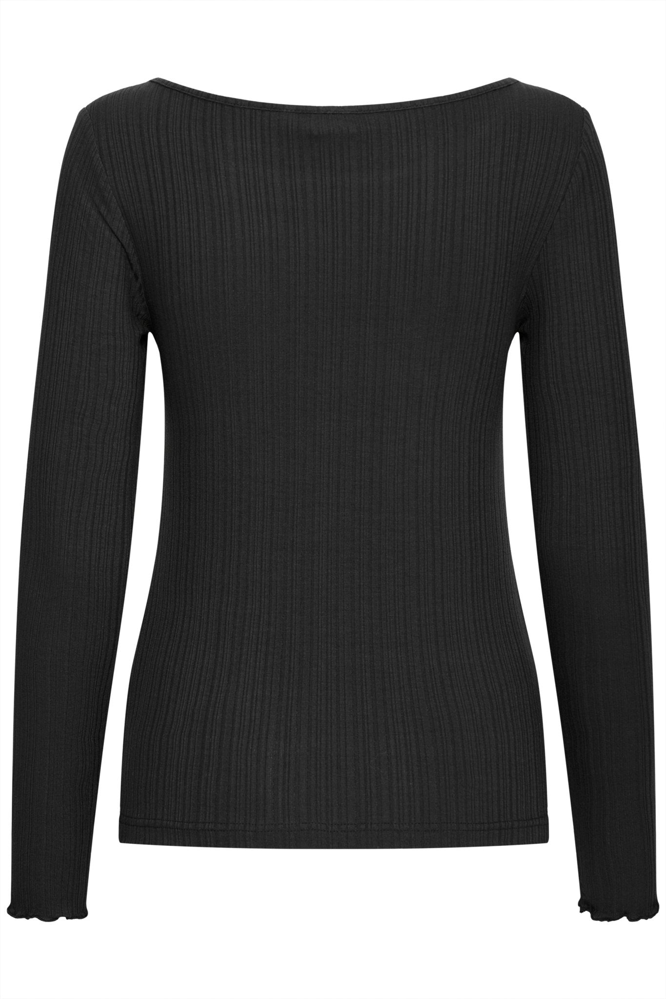 Langarmshirt gestreift in Schwarz oder Beige - Blossom Hair & Fashion