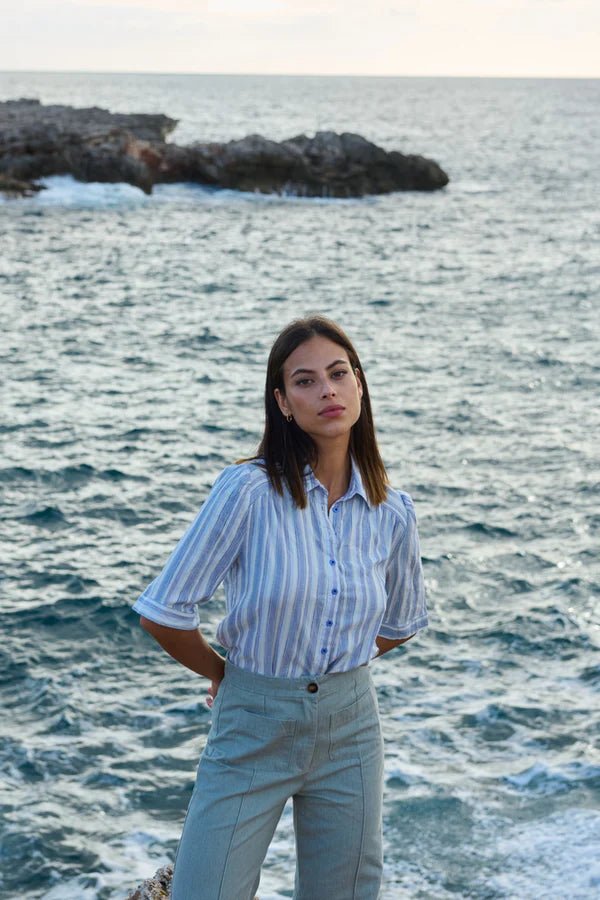 Leichte Sommerhose aus Baumwolle für Damen - Blossom Hair & Fashion