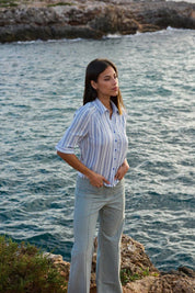 Leichte Sommerhose aus Baumwolle für Damen - Blossom Hair & Fashion