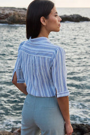 Leichte Sommerhose aus Baumwolle für Damen - Blossom Hair & Fashion