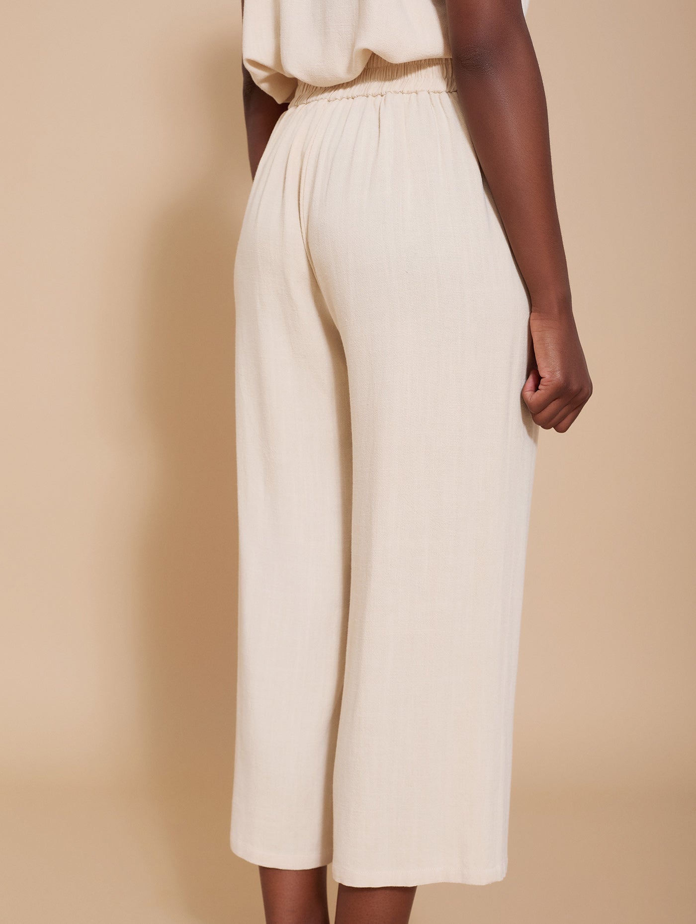Leichte Sommerhose aus Leinen & Viskose mit Schlitz - Blossom Hair & Fashion