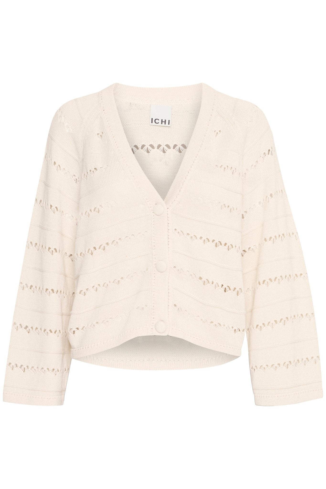Leichter Strick - Cardigan für Damen – Femininer Look mit Lochmuster - Blossom Hair & Fashion
