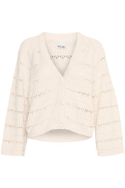 Leichter Strick - Cardigan für Damen – Femininer Look mit Lochmuster - Blossom Hair & Fashion