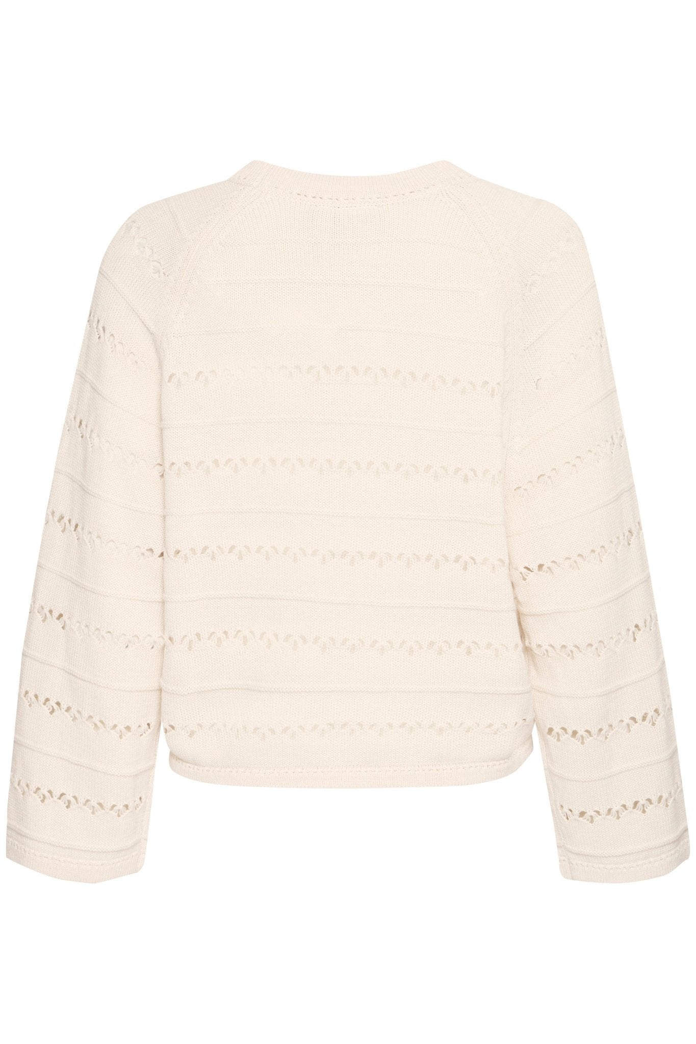 Leichter Strick - Cardigan für Damen – Femininer Look mit Lochmuster - Blossom Hair & Fashion