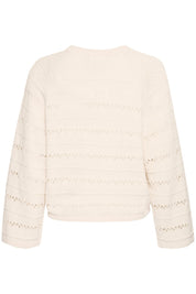 Leichter Strick - Cardigan für Damen – Femininer Look mit Lochmuster - Blossom Hair & Fashion