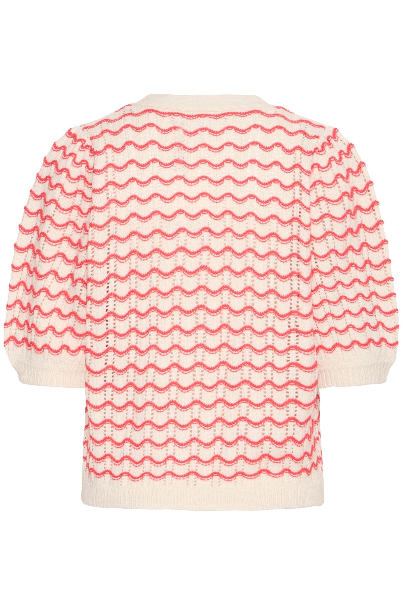 Leichter Strick - Cardigan mit Wellenmuster - Blossom Hair & Fashion