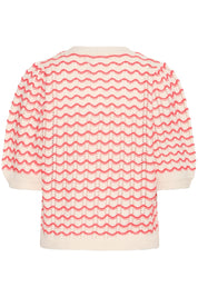 Leichter Strick - Cardigan mit Wellenmuster - Blossom Hair & Fashion