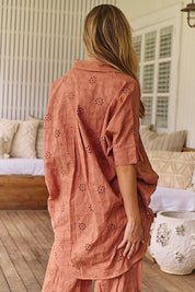 Leichtes Baumwoll - Hemd mit Stickerei – Boho - Chic für den Sommer - Blossom Hair & Fashion
