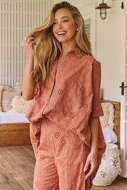 Leichtes Baumwoll - Hemd mit Stickerei – Boho - Chic für den Sommer - Blossom Hair & Fashion