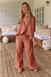 Leichtes Baumwoll - Hemd mit Stickerei – Boho - Chic für den Sommer - Blossom Hair & Fashion