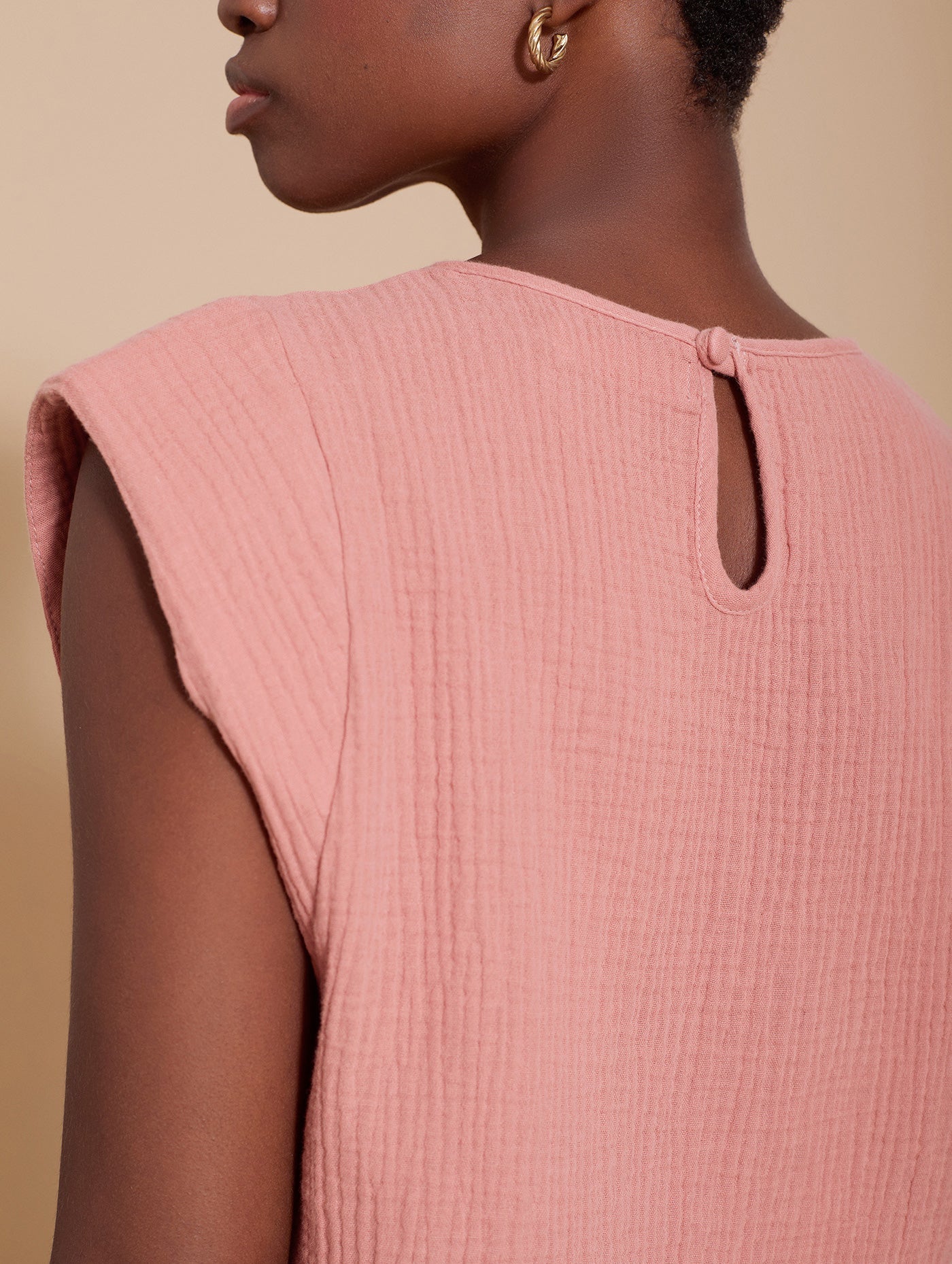 Leichtes Baumwoll - Top in Rosé - Blossom Hair & Fashion