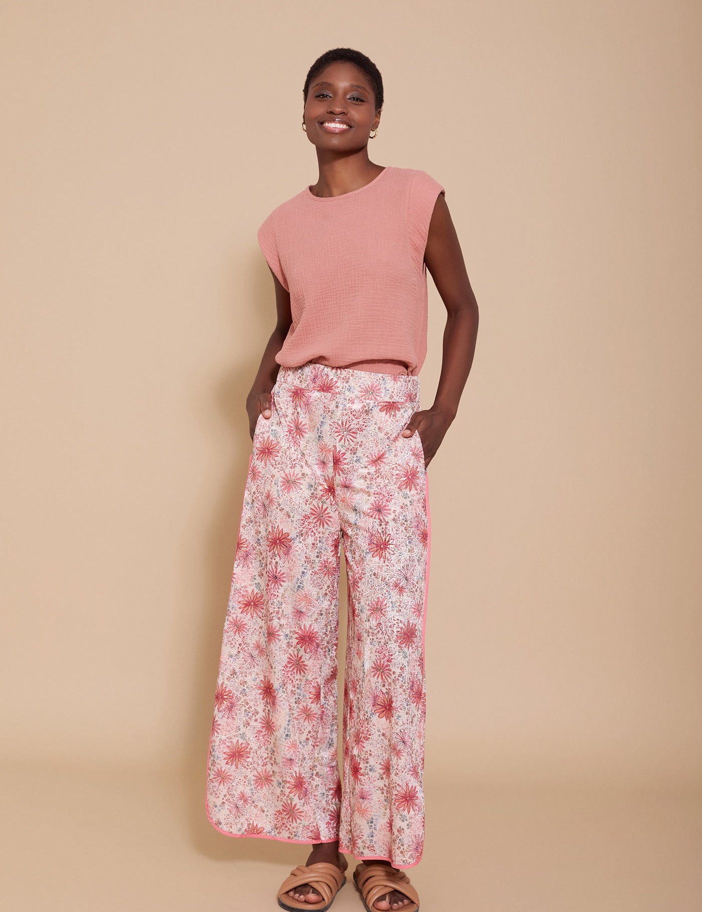 Leichtes Baumwoll - Top in Rosé - Blossom Hair & Fashion