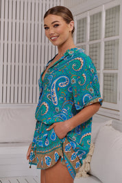 Leichtes Sommer - Shirt mit Paisley - Print – Luftig & Stylisch - Blossom Hair & Fashion