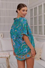 Leichtes Sommer - Shirt mit Paisley - Print – Luftig & Stylisch - Blossom Hair & Fashion