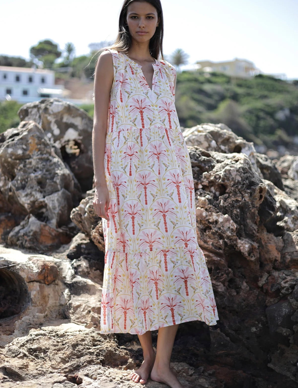 Luftiges Maxikleid aus Baumwolle – Perfekt für den Sommer - Blossom Hair & Fashion