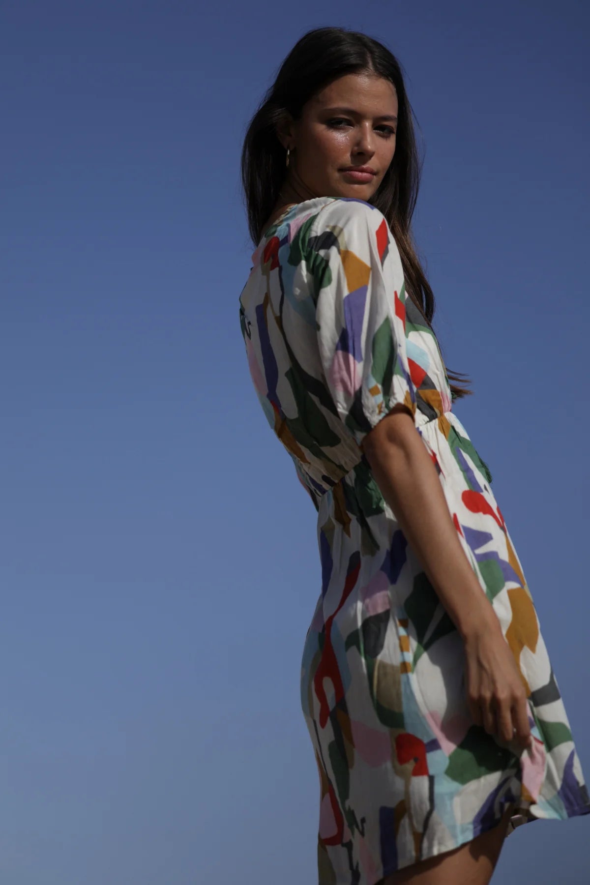 Luftiges Minikleid aus Baumwolle – Boho - Chic mit Stickereien - Blossom Hair & Fashion