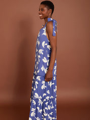 Luftiges Sommerkleid mit Schleifendetails aus Viskose & Leinen - Blossom Hair & Fashion