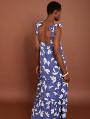 Luftiges Sommerkleid mit Schleifendetails aus Viskose & Leinen - Blossom Hair & Fashion